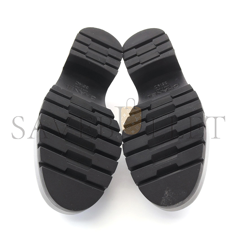 Ch*el cc leather loafers g45156